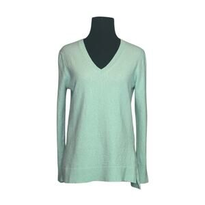 J.Crew light aqua blue long sleeves v neck sweater size Small